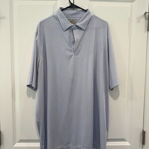 Men's Light Blue Short Sleeve Polo by